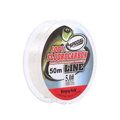 Filo in fluorocarbon ANGRYFISH 50 m — Trasparente