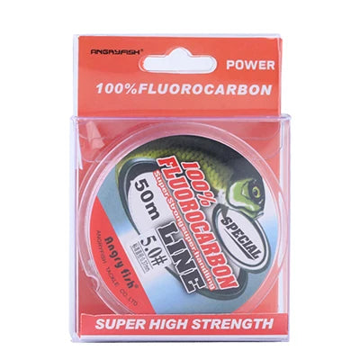 Filo in fluorocarbon ANGRYFISH 50 m — Rosa