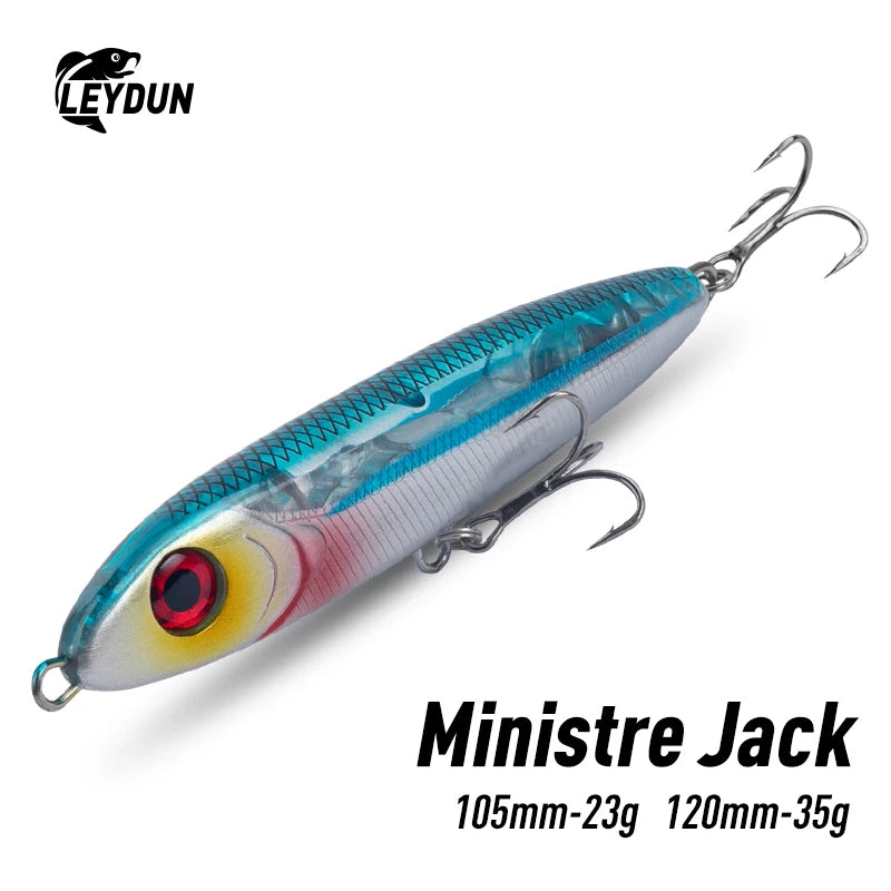 Leurre coulant LEYDUN Ministre Jack – 105 mm 23 g et 120 mm 35 g