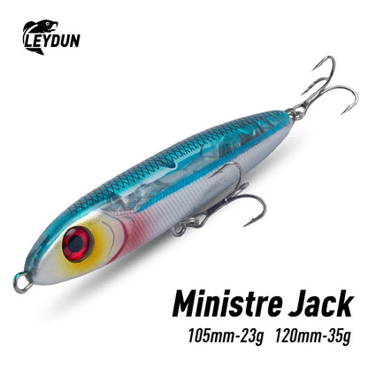 Leurre coulant LEYDUN Ministre Jack – 105 mm 23 g et 120 mm 35 g