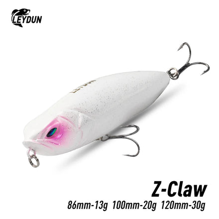 Señuelo de superficie LEYDUN Z-Claw – 86, 100 y 120 mm