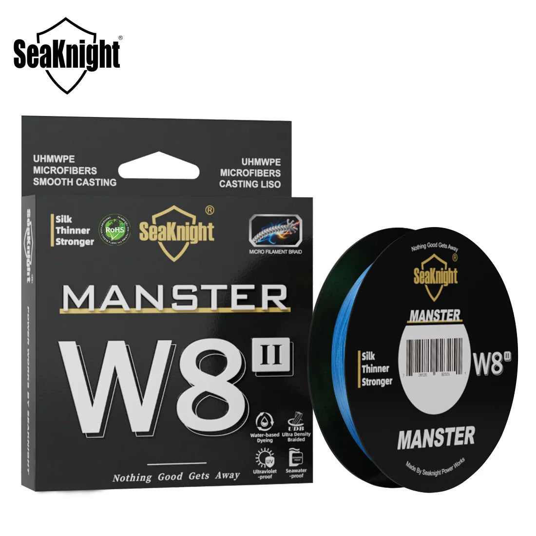 Tresse SeaKnight MANSTER W8 II 8 brins – bleu saphir Gem Blue